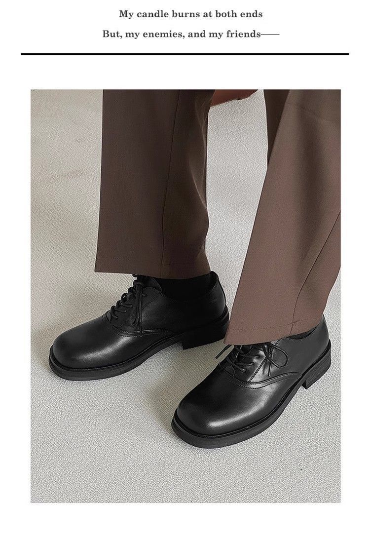 ShoeVault Square Derby Scarpe in pelle Vendita calda Commercio estero di alta qualità Uomo e donna Business formale Alluce alzato Matrimonio_voghion.com