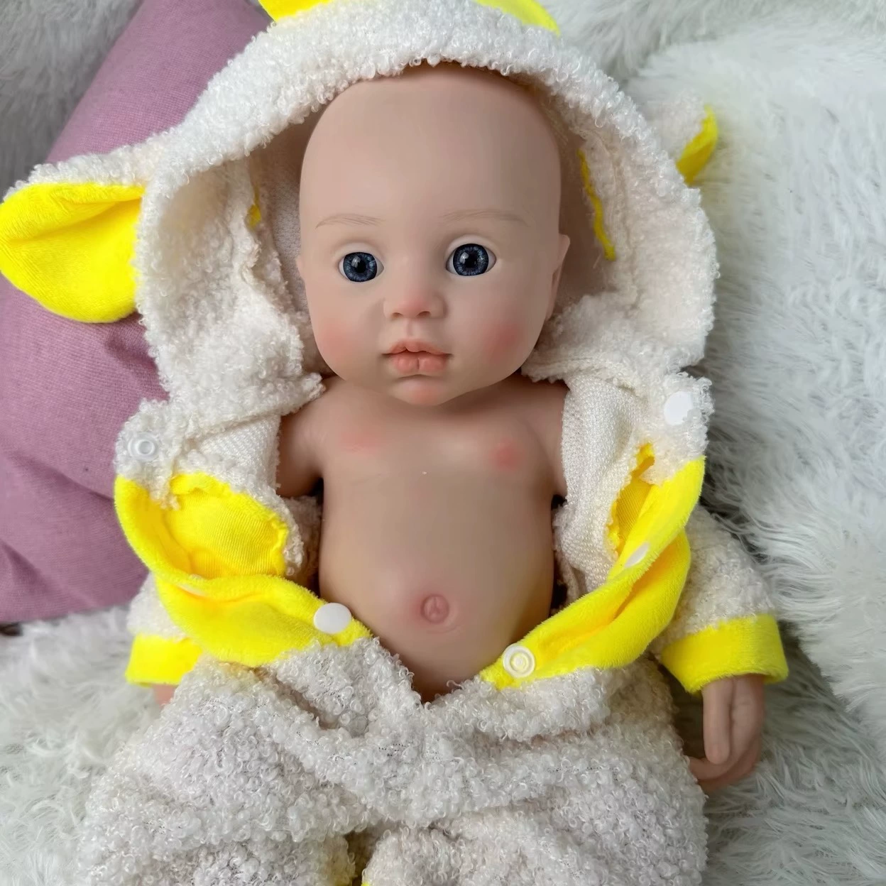 Силиконовая реалистичная кукла, 35 см