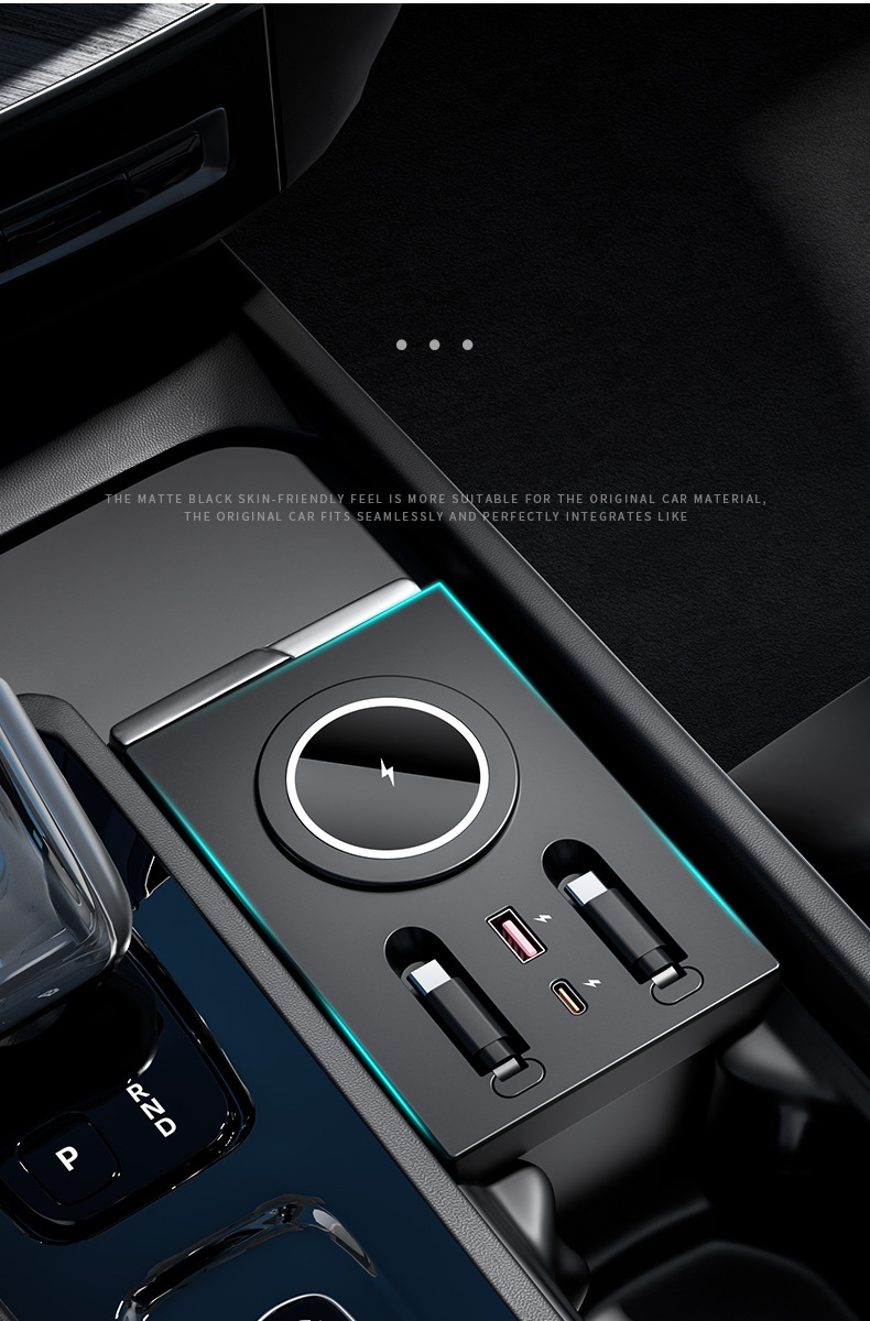 For Volvo XC60 XC90 S90 S60V90 wireless charger USB/Type-C fast charging docking station