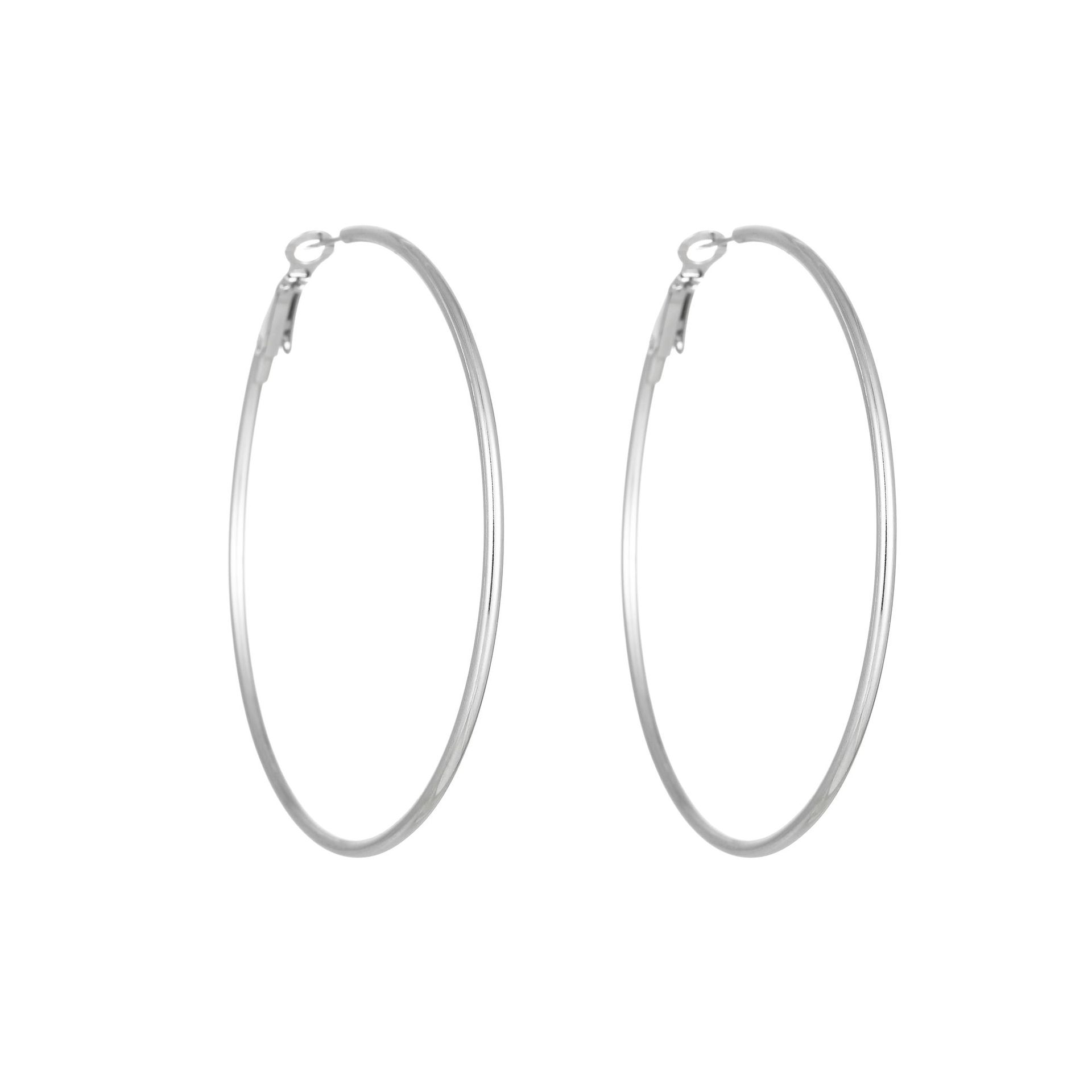 1 Pair Simple Style Geometric Plating Titanium Steel Earrings display picture 22