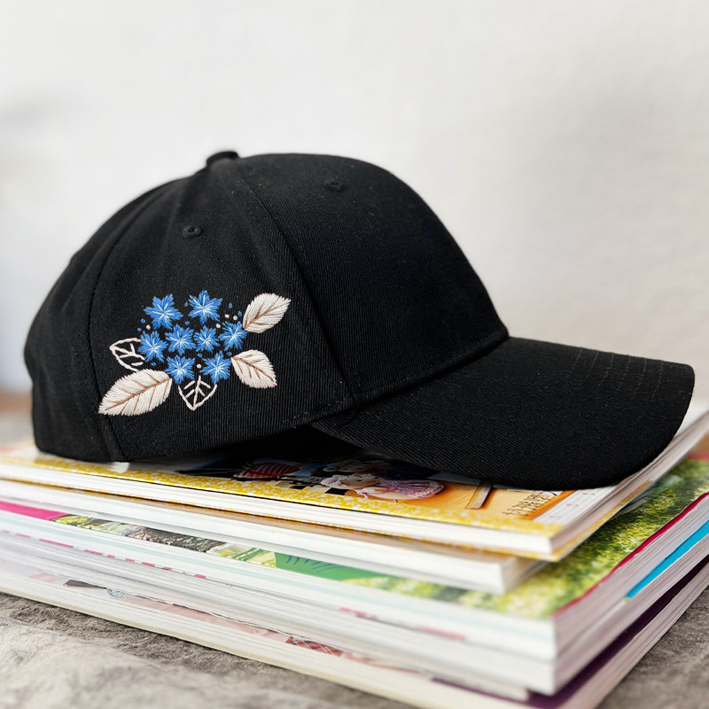 Hecho a mano sombrero hombres y mujeres bordado DIY producción material paquete Lu bordado regalo creativo para novio sol sombrero