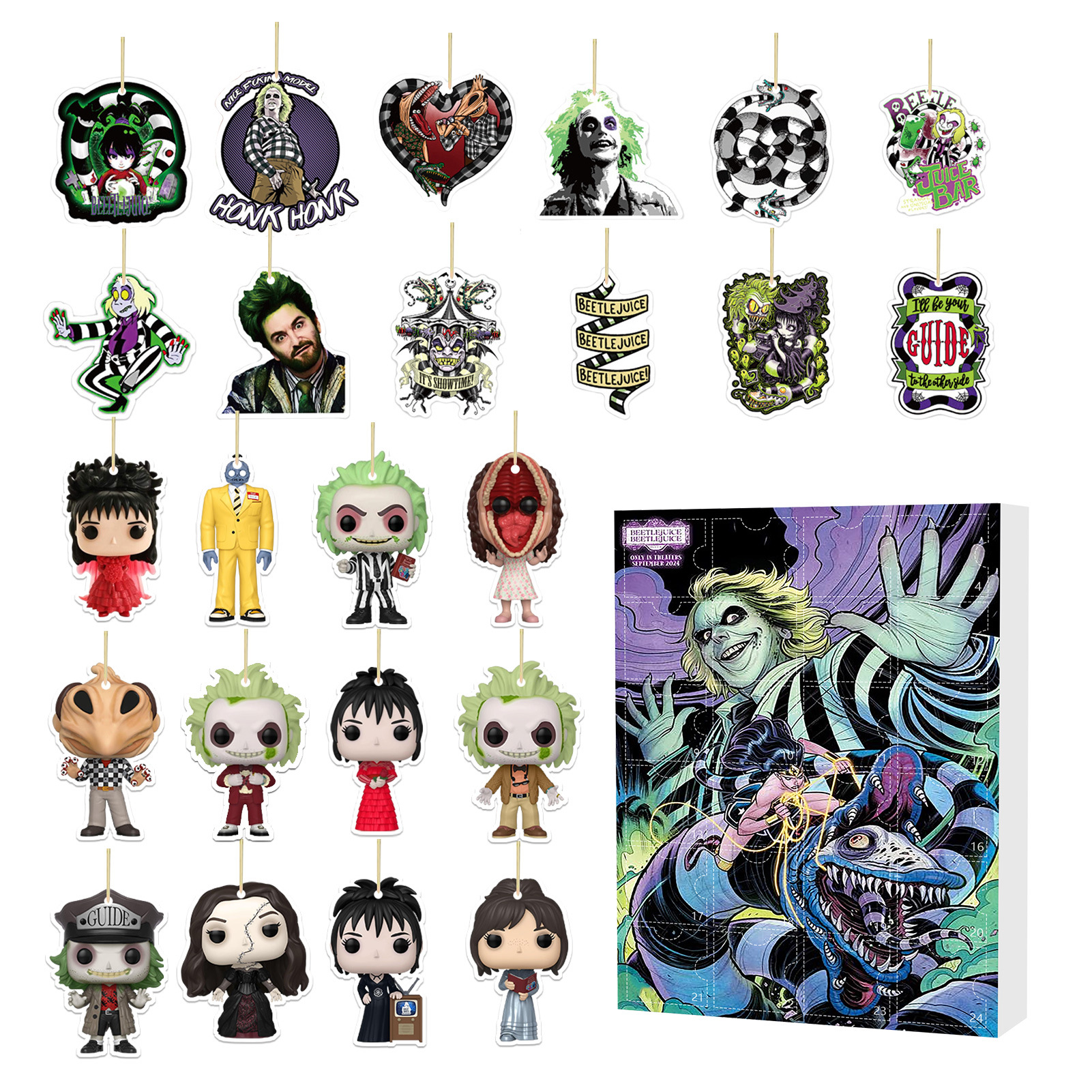 thumbnail image 1 of Calendario de Adviento de Navidad Beetlejuice Beetlejuice Countdown Caja Sorpresa Hell Master, 1 of 5