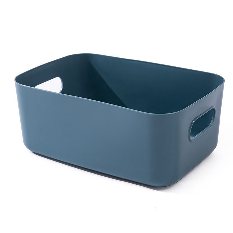 Caja de almacenamiento de artículos diversos de estilo japonés caja de plástico de escritorio caja de organización de cosméticos caja de almacenamiento de cocina cesta de almacenamiento de aperitivos