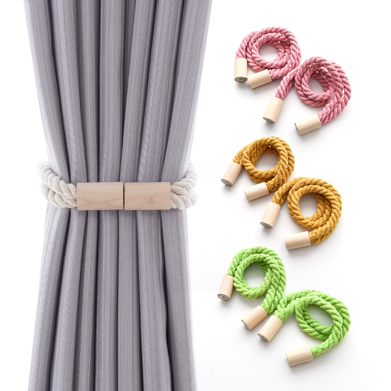 Современная минималистская новая двойная хлопковая веревка из бревен магнитная пряжка