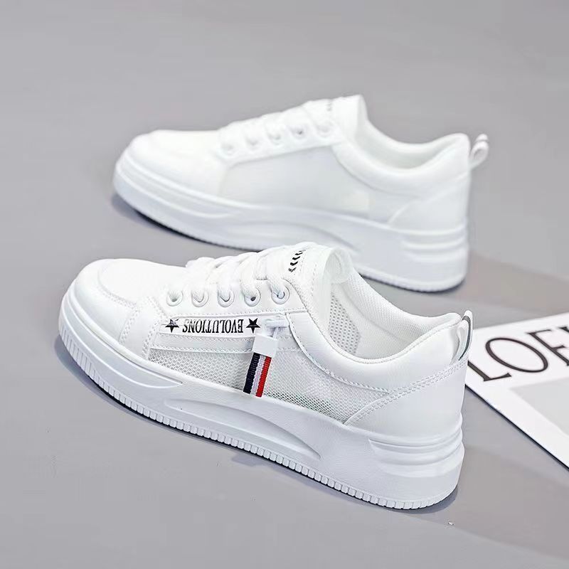 Pequeños zapatos blancos mujer 2025 verano nuevo estilo zapatos de mujer zapatos de estudiante de todo fósforo zapatillas de deporte para niñas zapatillas deportivas casuales coreanas
