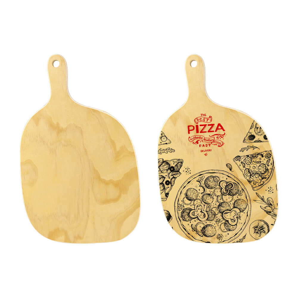 Tablero de queso en blanco de madera contrachapada de transferencia de calor material DLY irregular al por mayor