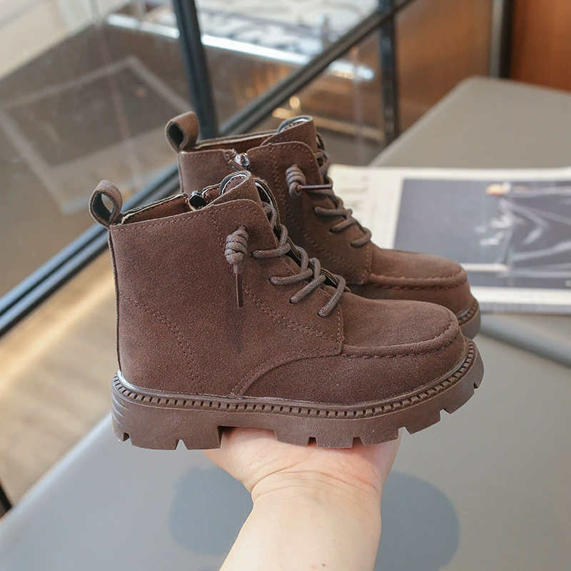 Martens, мягкие полусапожки для мальчиков, для подростков, мягкая подошва