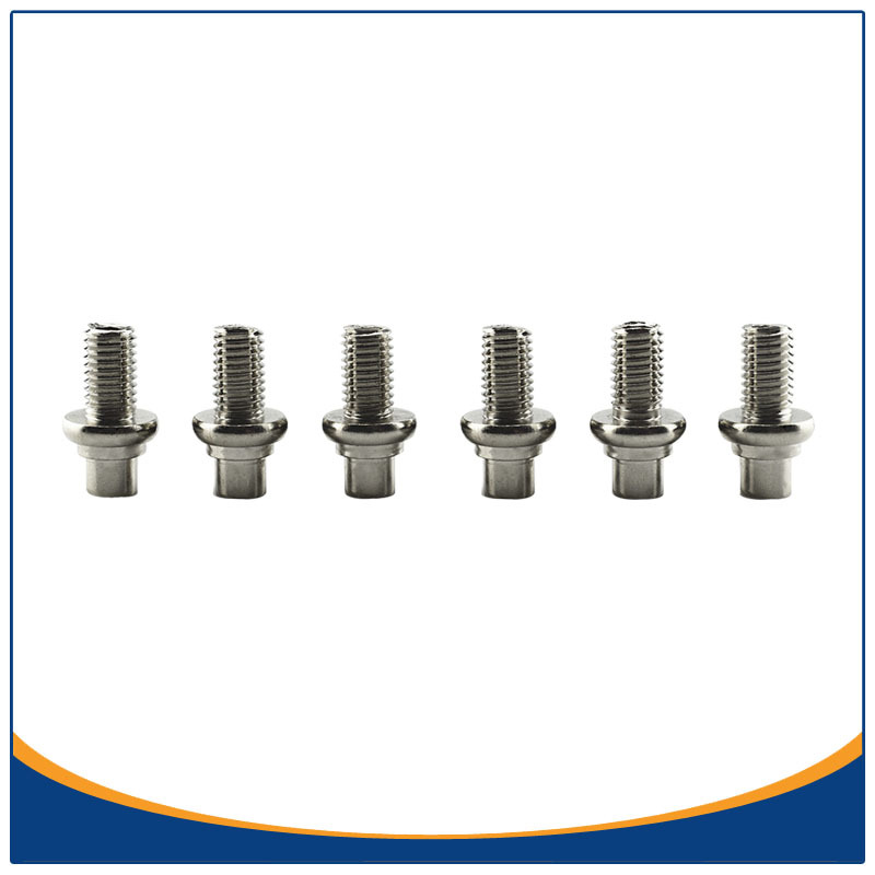 非标螺纹轴广东冷镦厂家直销 M10*φ9.7*34.5中部成型介子扁位轴