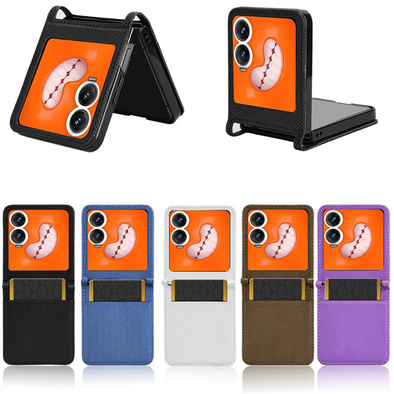 适用传音Infinix Zero Flip/V Flip2手机壳插卡折叠机保护皮套外