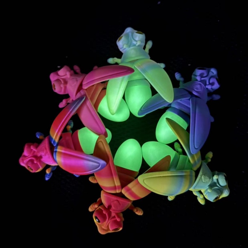 跨境3d打印萤火虫夜光尾巴磁吸冰箱贴模型仿真动物摆件摆摊新品|undefined