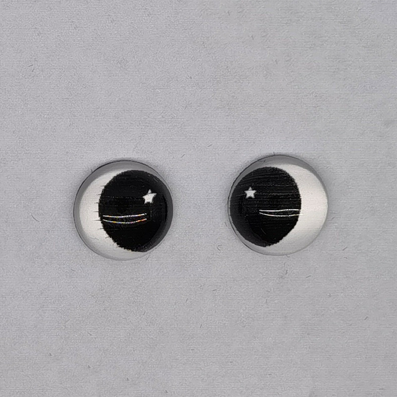 Parche de vidrio ojos pequeños fieltro de lana muñeca Oso de dibujos animados hechos a mano DIY material al por mayor accesorios hechos a mano hechos en casa