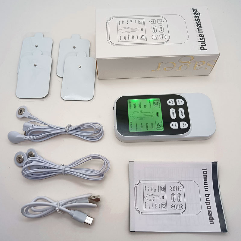 Nuevo masajeador de choque dragado meridianos pulso muscular doméstico mini electroterapia acupuntura parche de dispositivo de fisioterapia