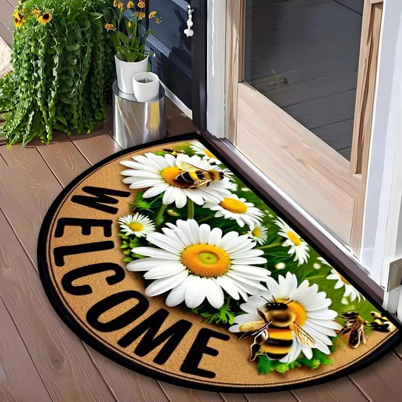 Transfronterizo temu agente en la puerta de entrada alfombra de barro de diatomeas alfombra americana semicircular alfombra de absorción de agua suministro directo