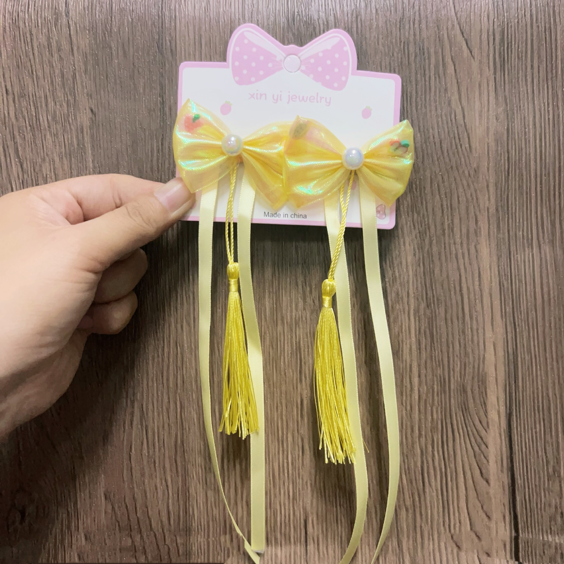 Niña hanfu estilo antiguo arco cinta de los niños horquilla púrpura Internet celebridad pequeña princesa horquilla niñas accesorios para el cabello