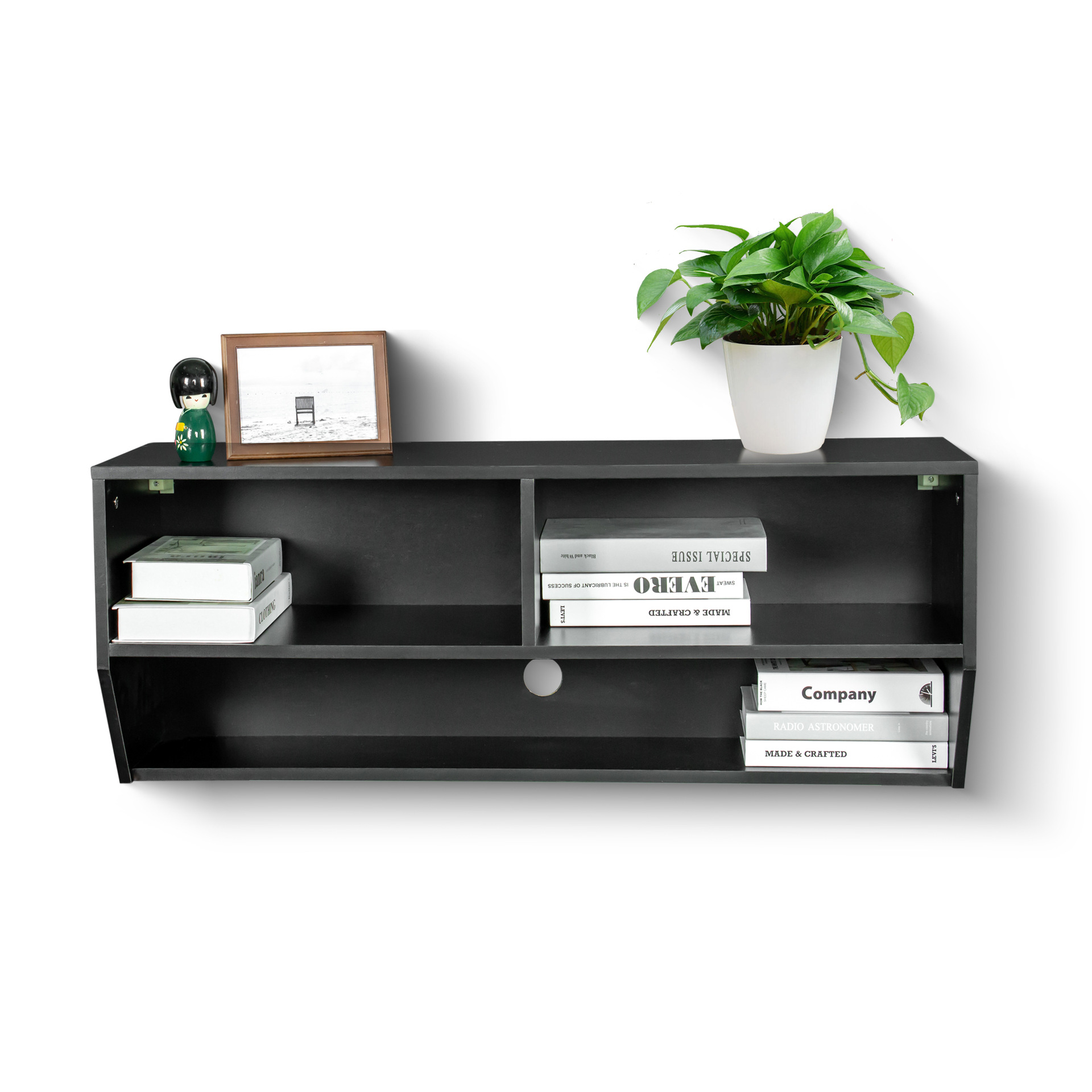 Mueble de TV montado en la pared gabinete pequeño apartamento sala de estar moderno minimalista colgante montado en la pared gabinete de TV