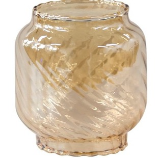 235 Kerosene Lamp Glass Cover Colorfuled Glass Cover Amber Stripess Fireworks Effect Glass Camping Lamp