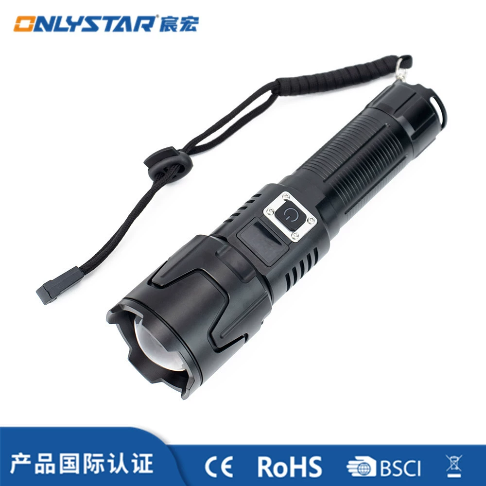 GS-9083 белый лазер с цифровым дисплеем мощности светодиодный супер яркий Яркий яркий свет USB зарядка телескопический зум фонарик