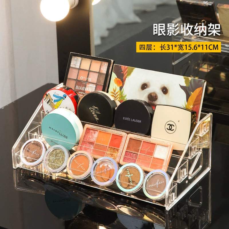 Cosmetic Table Storage Box, Acrylic Makeup Organizer, 1–7 Tier Display Stand, 32×9×7 cm
