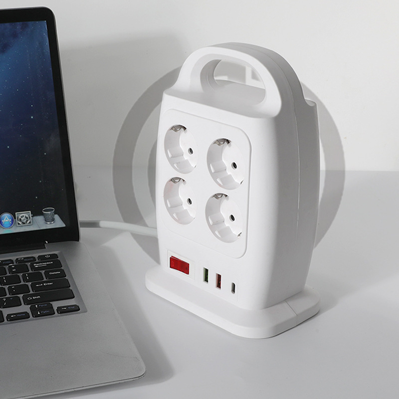 USB TYPE-C tipo torre de escritorio vertical portátil estratificado de doble cara placa de enchufe de enchufe europea