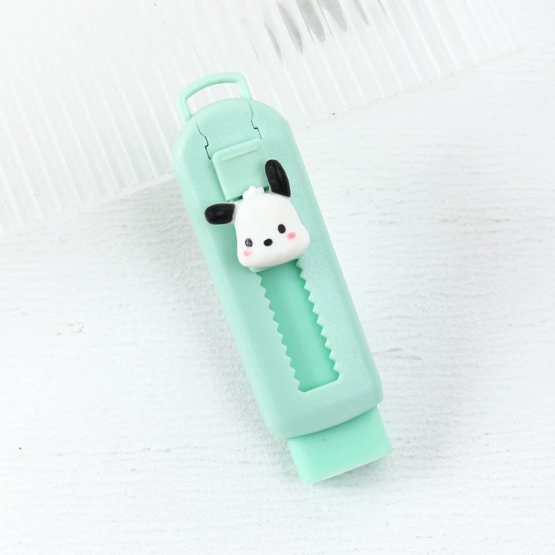 Cartoon Eraser Set — Multi-design Push‑Pull & Novelty Erasers, School Stationery Pack