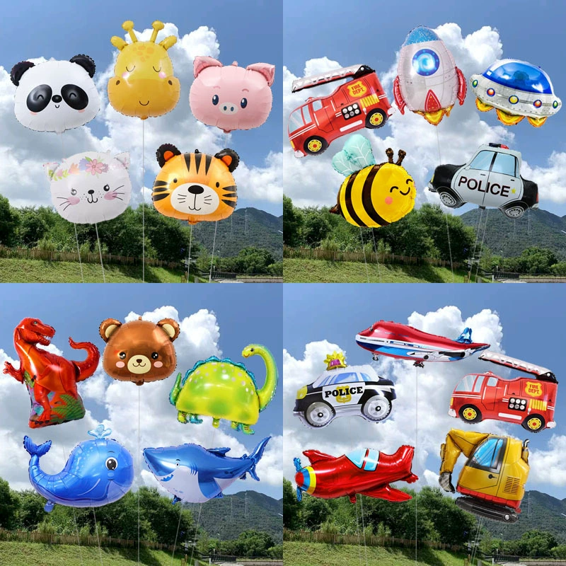 Мультяшный интернет-знаменитость, милый животный плавающий гелиевый шар, детский первый день рождения, фото, детские леггинсы, воздушный шар