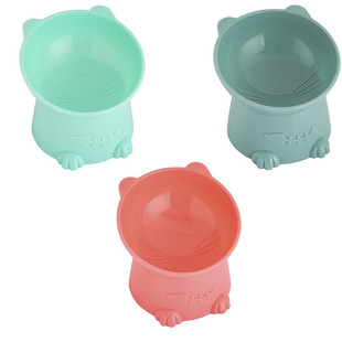 Hachi Cat Bowl Nordic Style Tilted Elevated Cartoon Anti-Spill Pet Bowl Dog Bowl Food Dish Cross-Border Hot Sale
