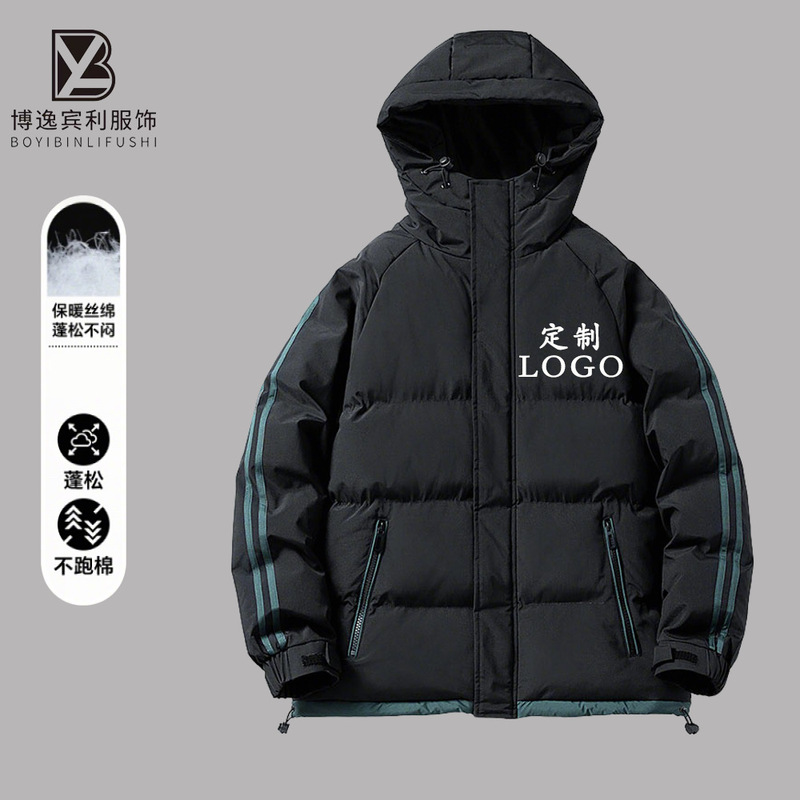 棉服男外套2025秋冬季新款韩版保暖防寒连帽宽松休闲棉袄夹克代发|undefined