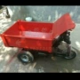 养殖电动搬运建筑灰斗车