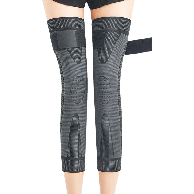 Lengthened sports non-slip nylon knee pad Wormwood knee pad outdoor cycling running knee protective protective gear wholesale