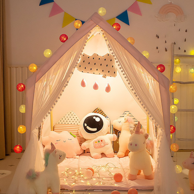 Small Spotted Dove Children's Tent Indoor Game House Princess Boy Girl Toy House Small House 3-12 Years Old Bed Partition Saver