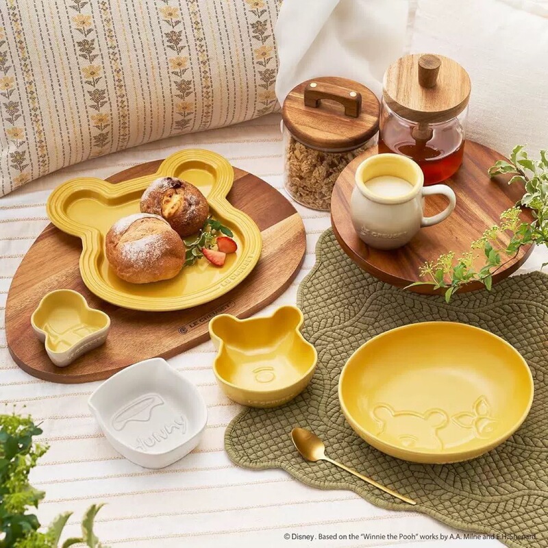 French Winnie the Pooh Dinner Plate, Dessert Plate, Household High-Value Dinner Plate, Milk Cup, Snack Plate Set, Gift Box