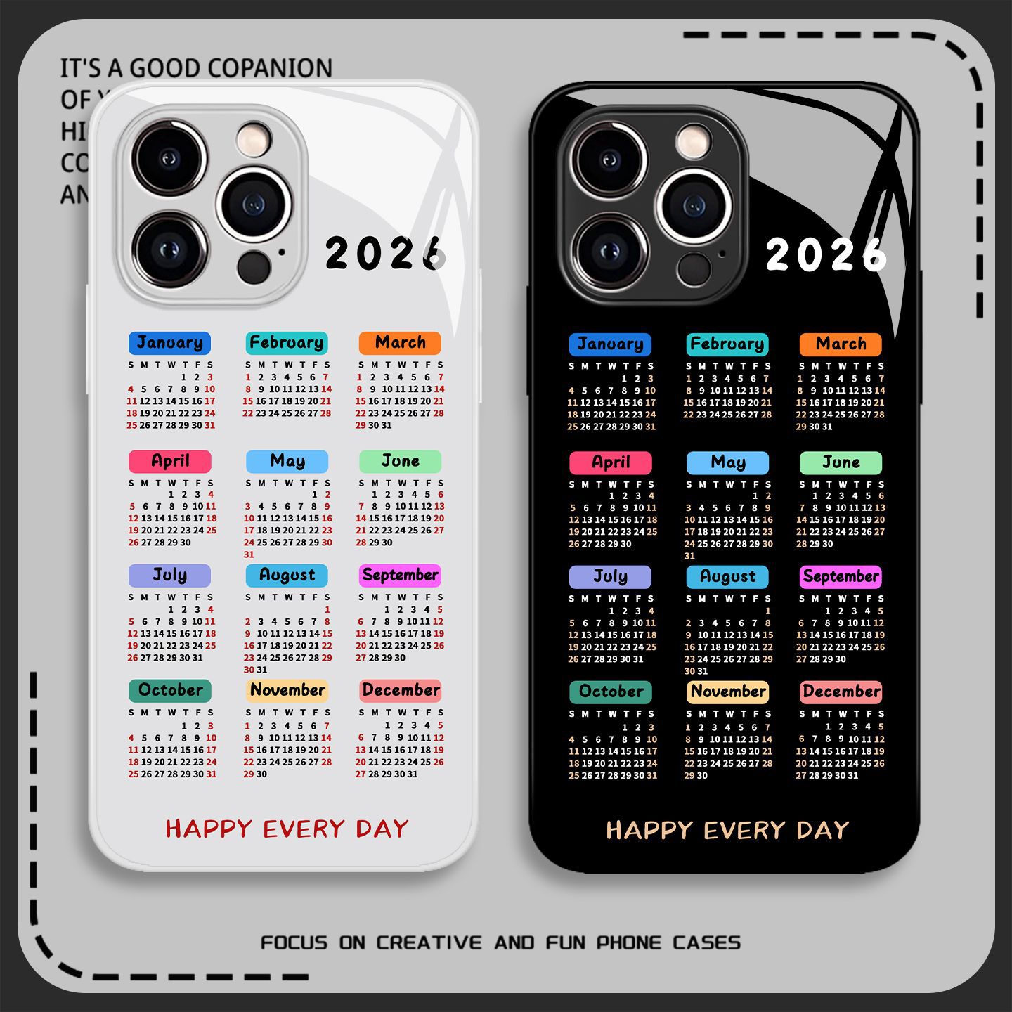 2026 Calendar Mobile Phone Case Suitable for Apple 17Promax New Year 16 Animal Year Iphone15 Year of the Horse 14 New Year