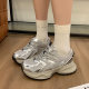 Internet Celebrity sneaker Women 2024 New Comfortable All-match Breathable Mesh Height Increasing White Shoes Casual sneaker