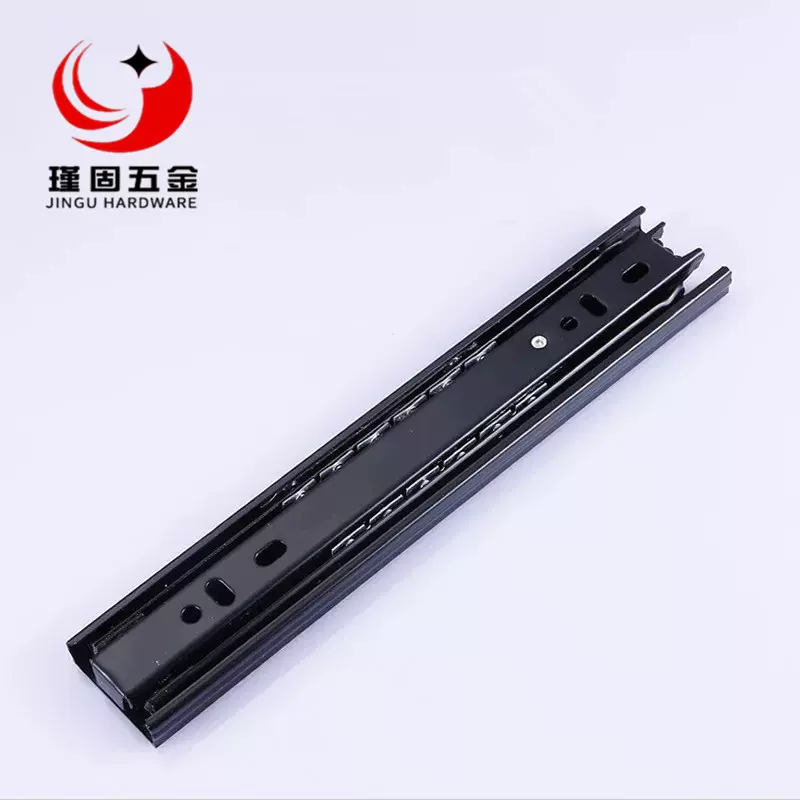 4010抽屉滑轨 静音钢珠导轨 三折全拉出滑轨 消声导轨厂家直销