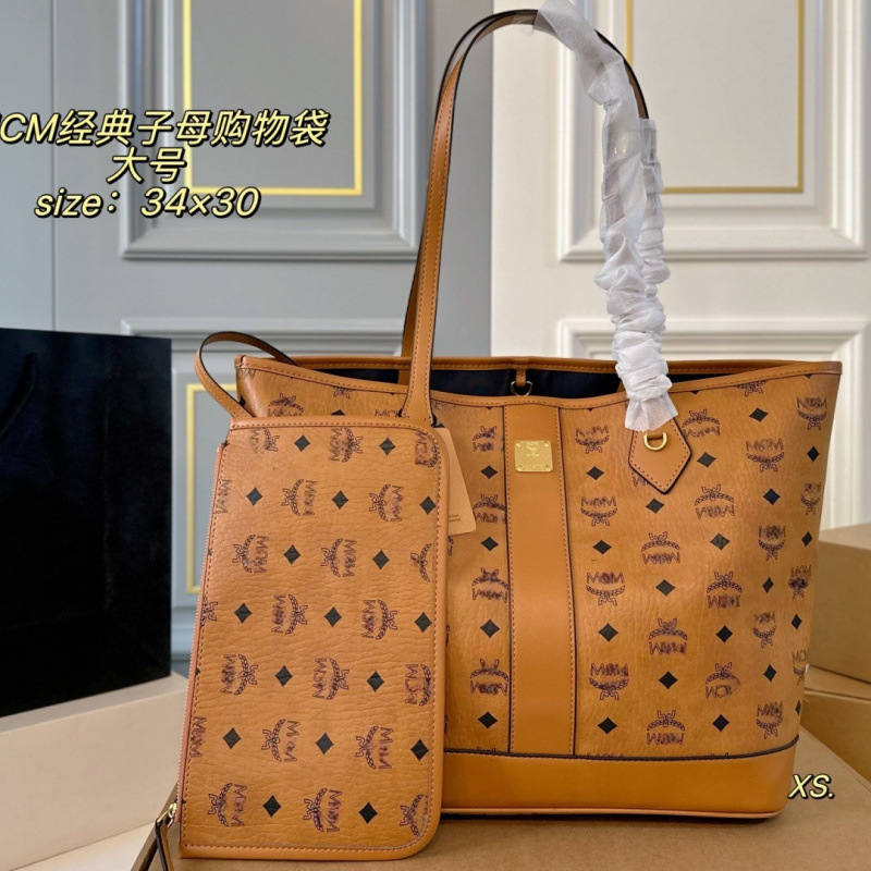 MC tote bag for women, new model, mother-and-child shopping bag, genuine leather, large capacity, commuter basket handbag MC tote bag for women, new model, mother-and-child shopping bag, genuine leather, large capacity, commuter basket handbag