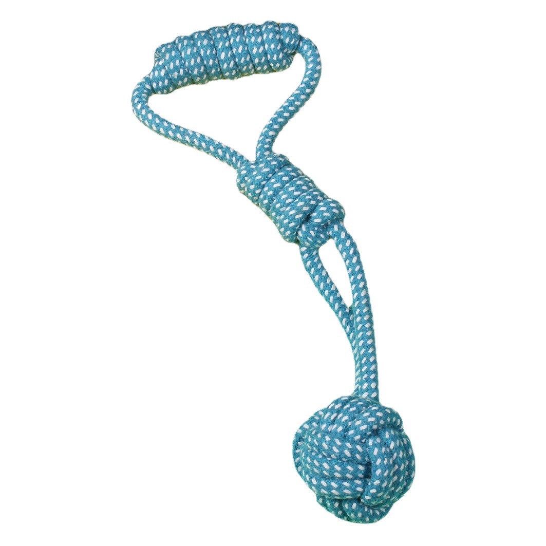 Mascota juguete mordedura-resistente nudo interactivo mordedor palo pequeño perro mediano perro mordedor perro nudo juguete en stock