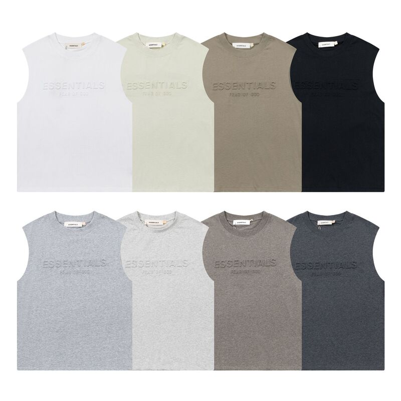 2026 Spring/Summer New Fog Embossed Pullover Casual Vest Unisex Wholesale