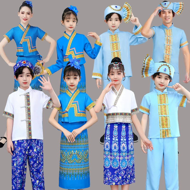 Одежда Дай Детская женская новая модель Xi Shuangbanna Dance Костюм для мальчиков и девочек