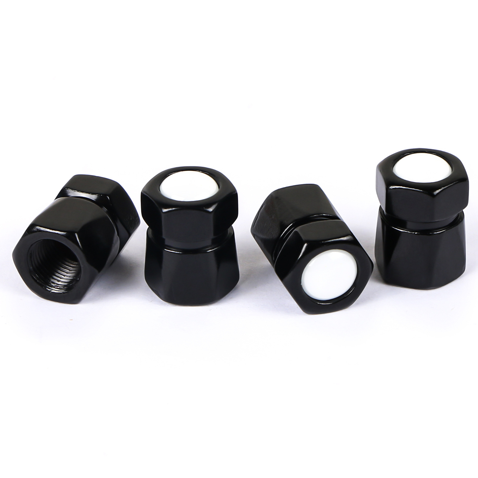 Creative Hexagonal Valve Caps for Cars, Tire Caps, Valve Covers, Metal Valve Core Caps