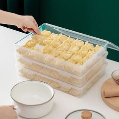 餃子とワンタンキッチン家庭用多層食品グレード冷蔵庫急速冷凍保存ボックスクリッパーボックス冷凍餃子ボックス