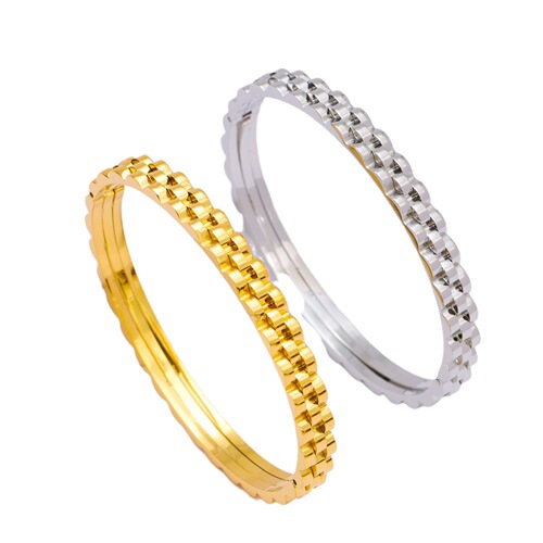 Three-layer gear titanium steel bracelet European and American best-selling personalized watch strap hip-hop bracelet wholesale fashion simple personality versatile
