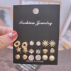 Pearl Drop Earrings Set For Women Fashion Gold NEW Jewelry