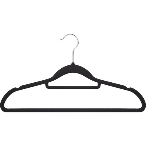 Nylon flocked clothes hanger double-position sling multifunctional universal windproof seamless flocking anti-slip clothes hanger bold wholesale