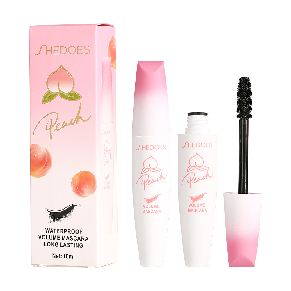 Maquillaje transfronterizo SHEDOES melocotón rímel duradero impermeable fácil de quitar a prueba de sudor no floreciente grueso alargado