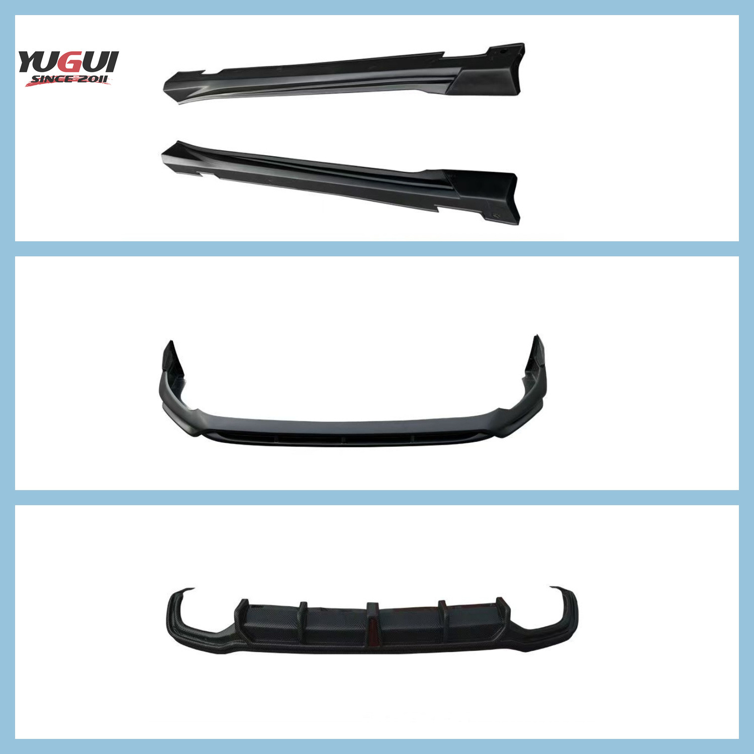 Suitable for Honda Inspire Modified Sports Model with Front and Rear Lip Side Skirts