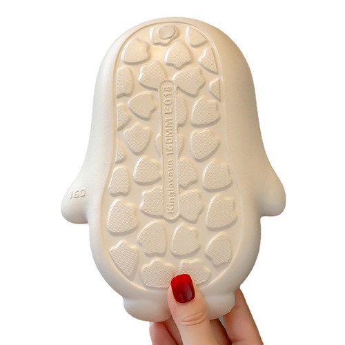 Children's waterproof cotton slippers women's bag heel winter cute indoor home parent-child warm non-slip cotton shoes outer wear slippers