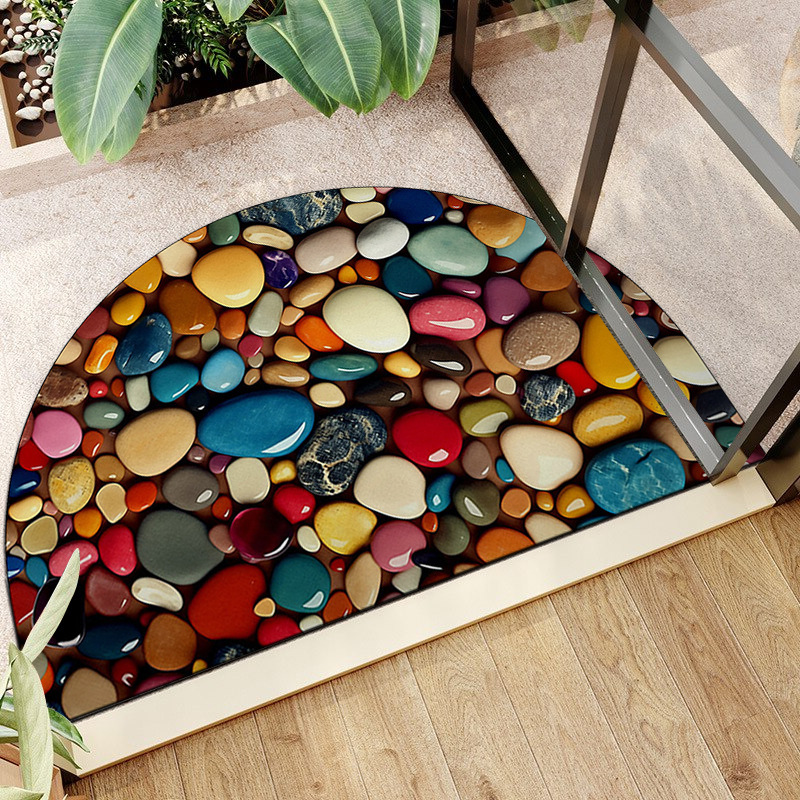 TEMU Amazon venta caliente transfronteriza tapete semicircular americano retro