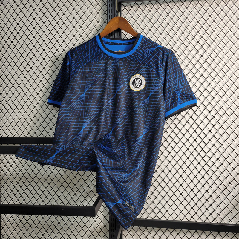 2526 新しいタイ版チェルシーホームとアウェイサッカーユニフォームレトロバージョン半袖サッカーユニフォーム成人男性プリント|undefined