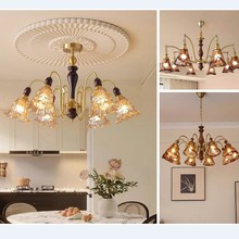 法式复古客厅吊灯新中式宋代美学美式餐厅卧室房间饭厅大厅灯具