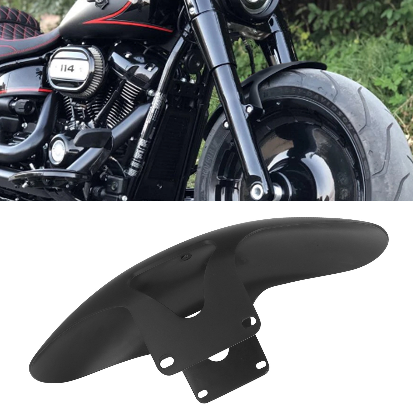 Motorcycle Accessories Suitable for Harley Softail Fat Boy Abs Front Fender Mudguard, Mud Flaps, Mudguard, 18 Years Later